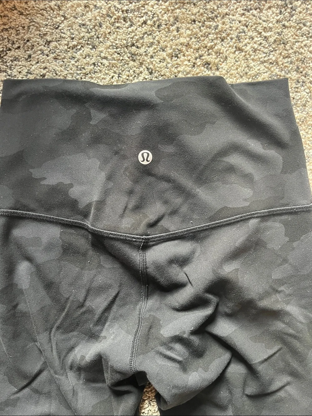 lululemon athletica 4 Tall Black Camo High-Rise Leggings